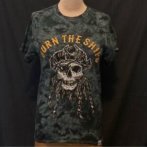 UNISEX Relentless Betrayal Black Tie-Dye Short Sleeve Tee | Burn the‎ Ships